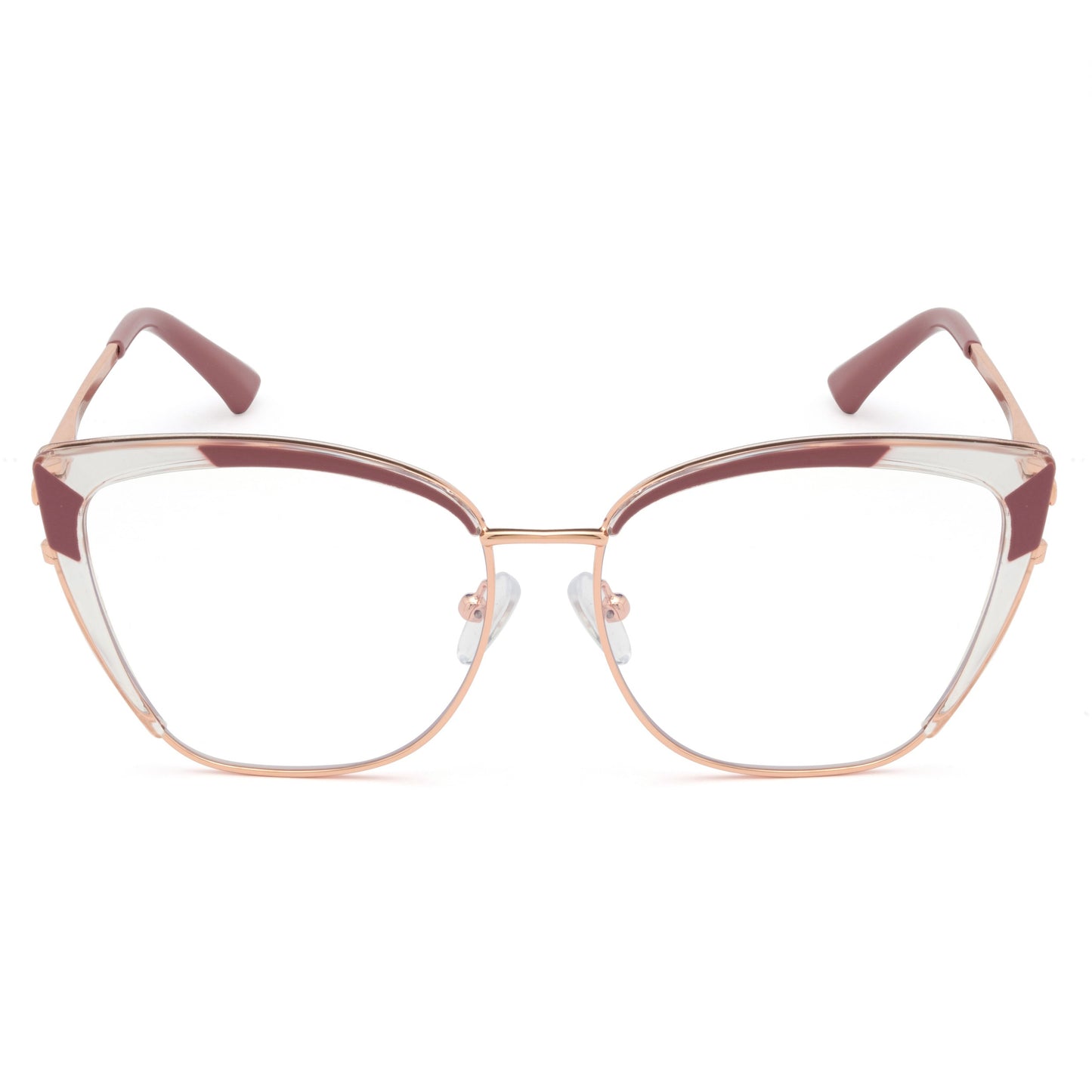 PERKEY Full Rim Cat Eye Blue Light Cut & Antiglare Computer Eyeglasses For Women | Stylish | - OPTL0018-C4