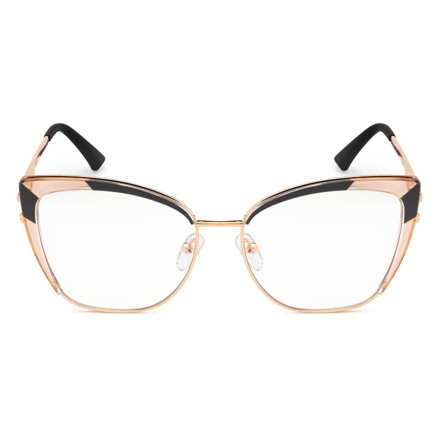 PERKEY Full Rim Cat Eye Blue Light Cut & Antiglare Computer Eyeglasses For Women | Stylish | - OPTL0018-C2