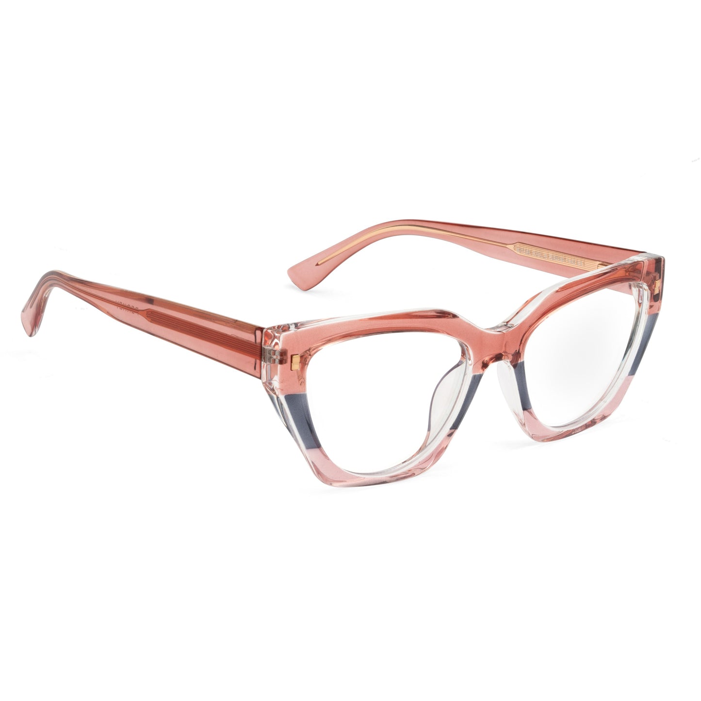 PERKEY Full Rim Cat Eye Blue Light Cut & Antiglare Computer Eyeglasses For Women | Bold Style | - OPTL0017-C2