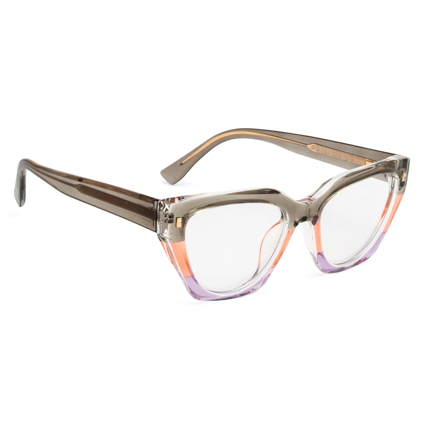 PERKEY Full Rim Cat Eye Blue Light Cut & Antiglare Computer Eyeglasses For Women | Bold Style | - OPTL0017-C1