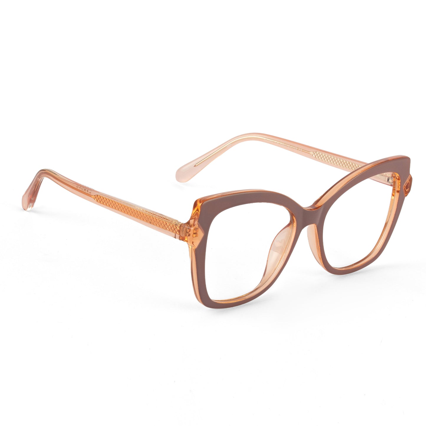 PERKEY Full Rim Cat Eye-Oversized Computer Glasses For Eye Protection Spectacles Frames Women - OPTL005-C1