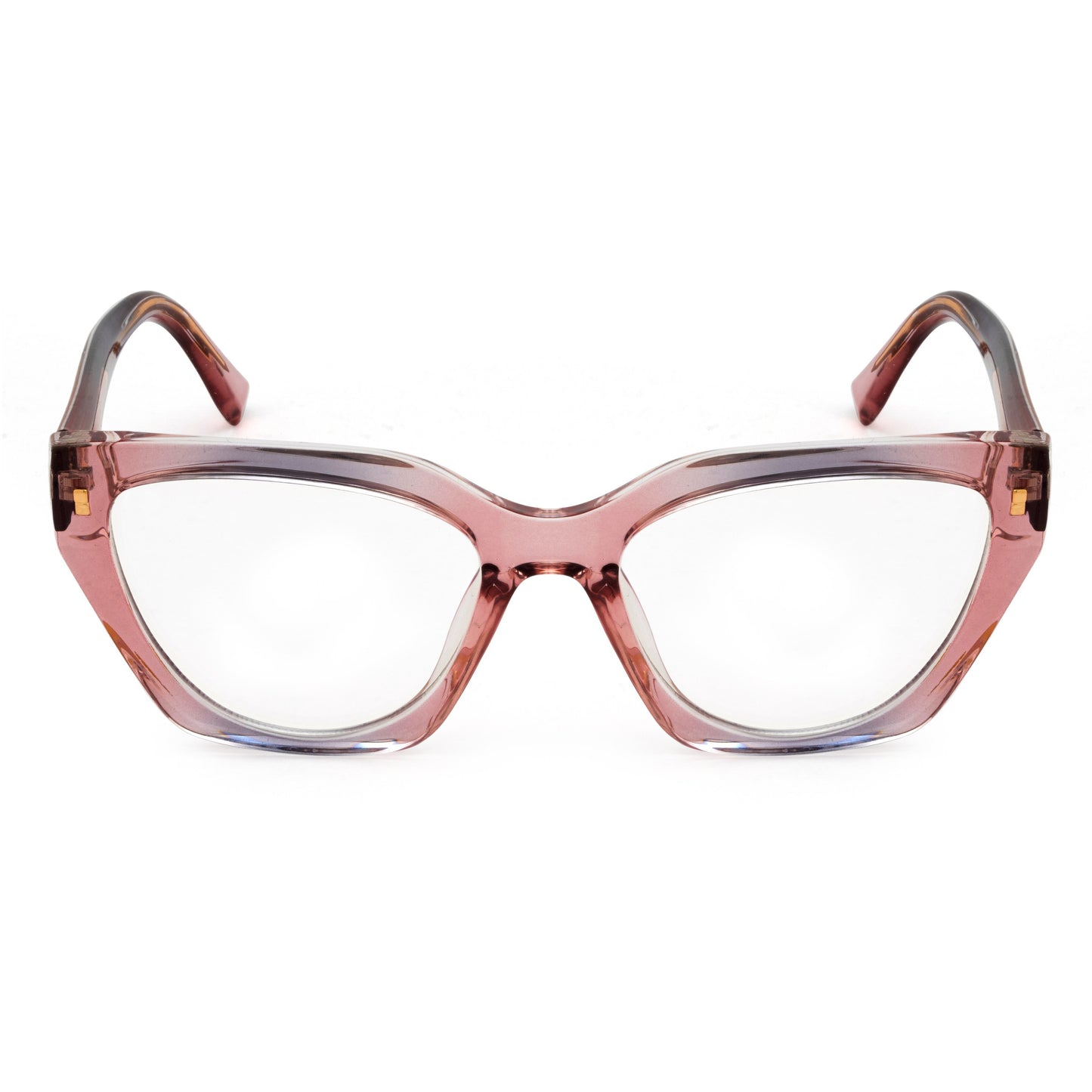 PERKEY Full Rim Cat Eye Blue Light Cut & Antiglare Computer Eyeglasses For Women | Bold Style | - OPTL0017-C3