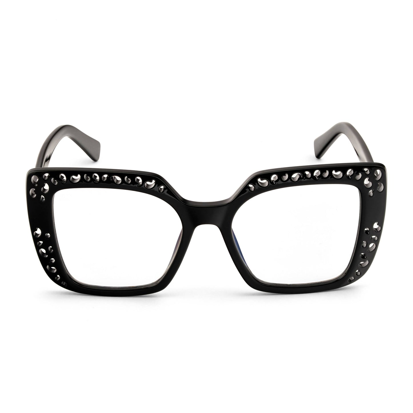 PERKEY Square Full Rim Computer Glasses for Women - OPTL0020-C1