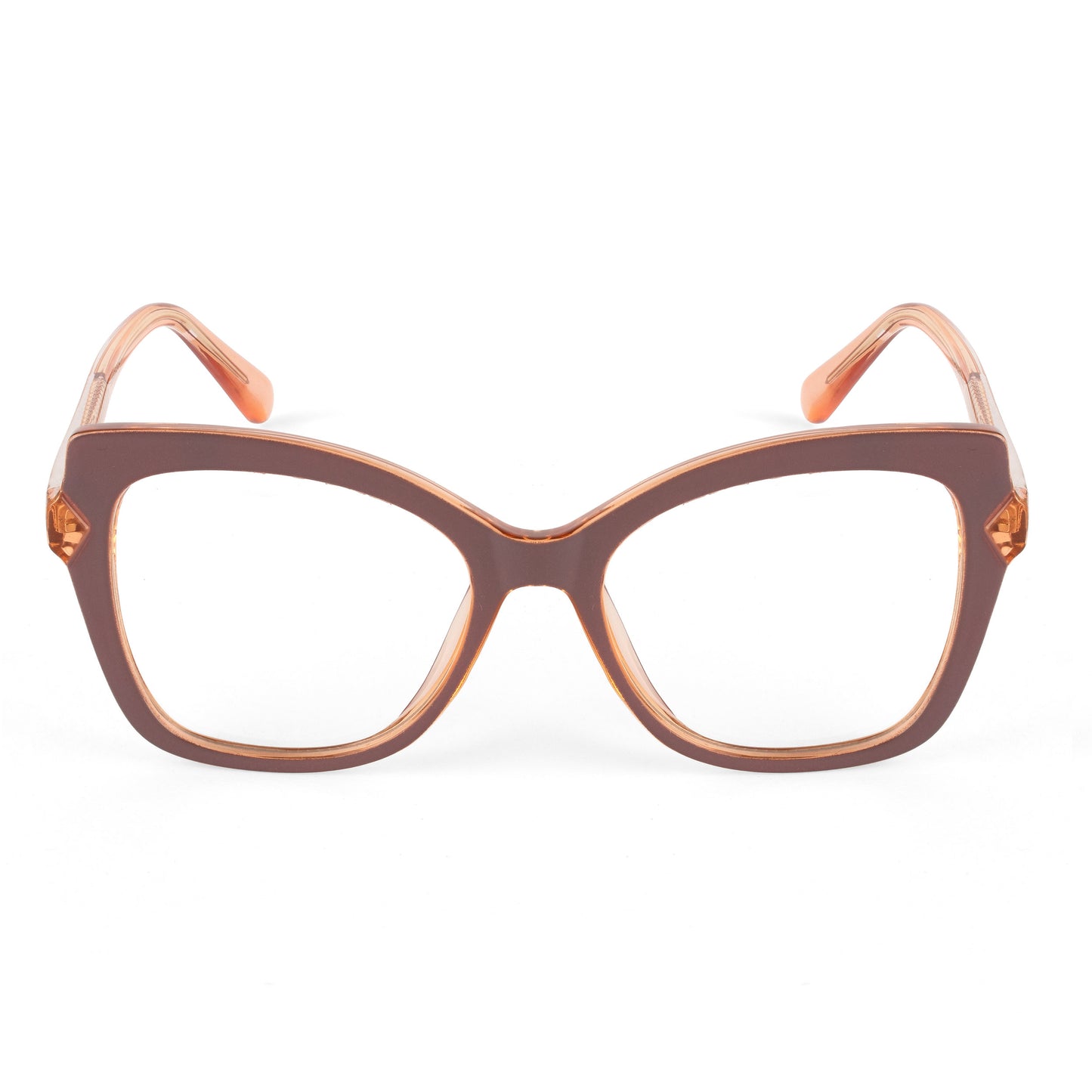 PERKEY Full Rim Cat Eye-Oversized Computer Glasses For Eye Protection Spectacles Frames Women - OPTL005-C1