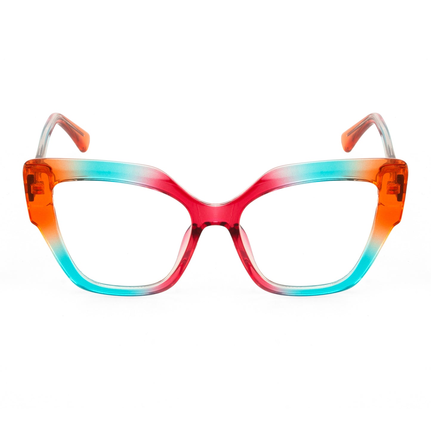 PERKEY Full Rim Cat Eye-Oversized Blue Light Blocking glasses Spectacles Frames Women - OPTL001-C3
