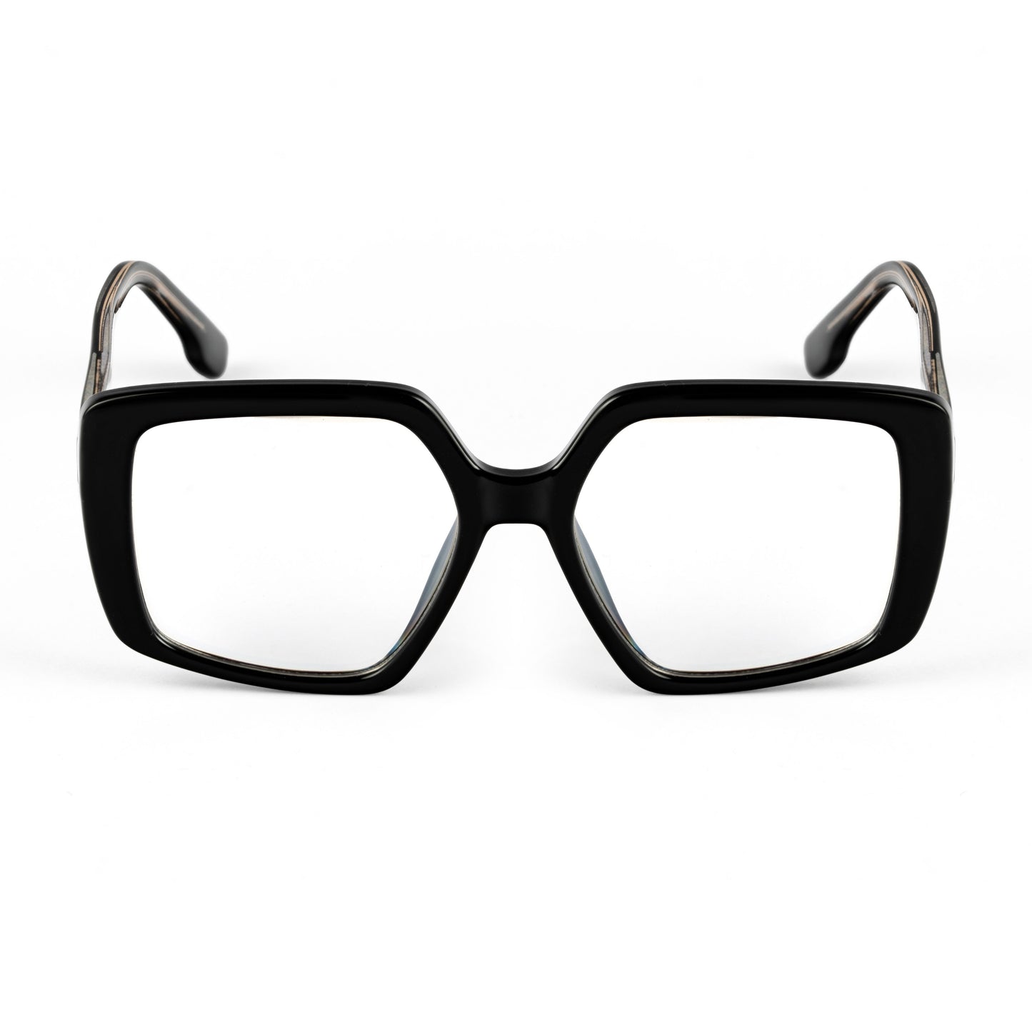 PERKEY Full Rim Square-Oversized Computer Glasses For Eye Protection Spectacles Frames Men Women - OPTL007-C1