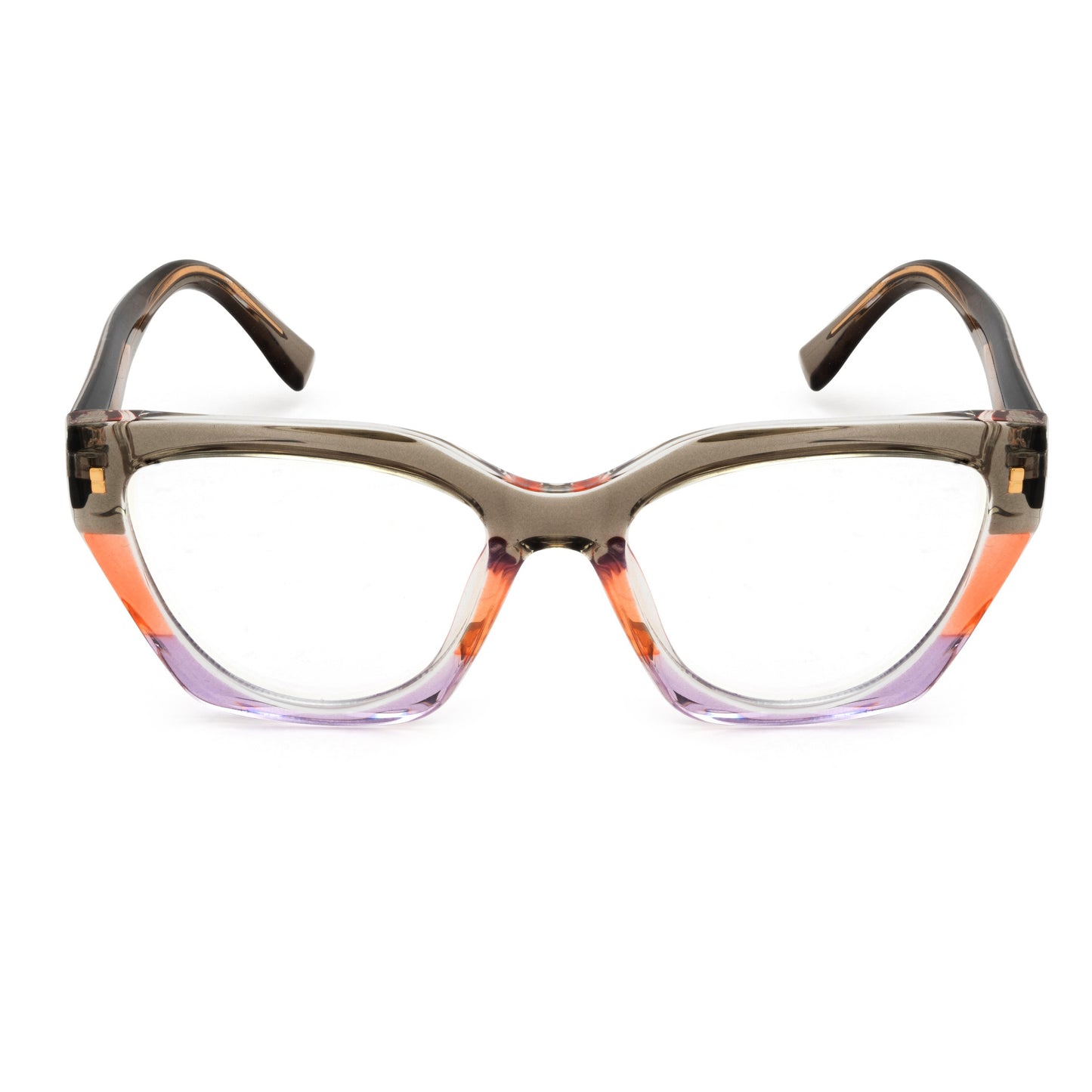 PERKEY Full Rim Cat Eye Blue Light Cut & Antiglare Computer Eyeglasses For Women | Bold Style | - OPTL0017-C1