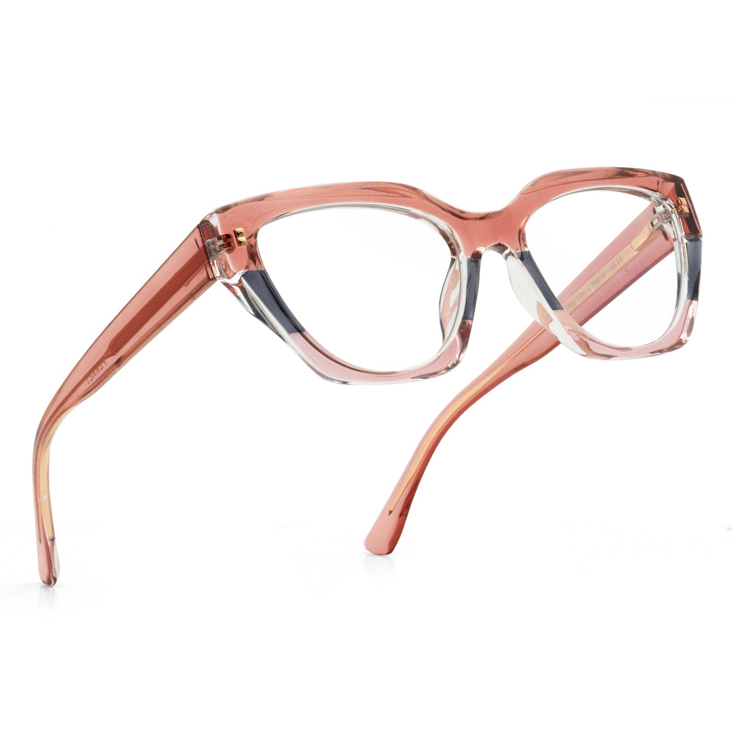 PERKEY Full Rim Cat Eye Blue Light Cut & Antiglare Computer Eyeglasses For Women | Bold Style | - OPTL0017-C2