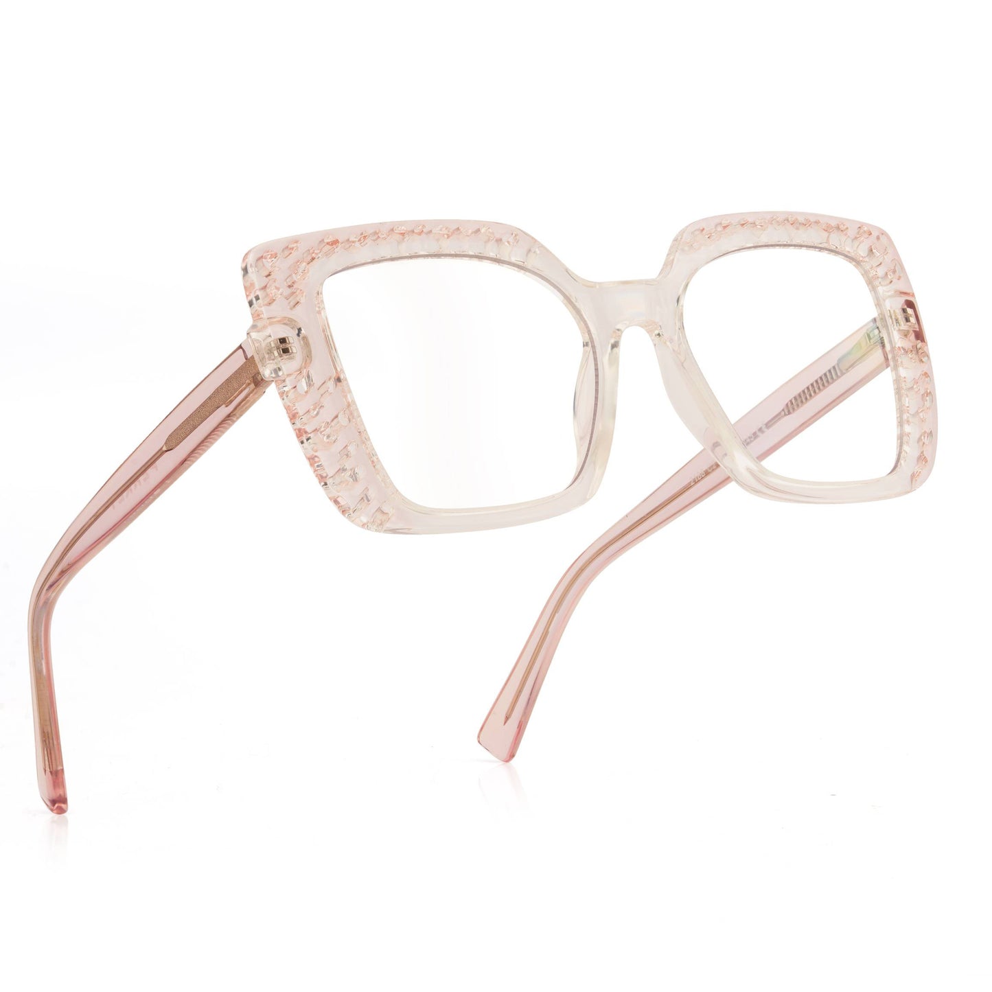 PERKEY Square Full Rim Anti Glare Specs for Women - OPTL0020-C4