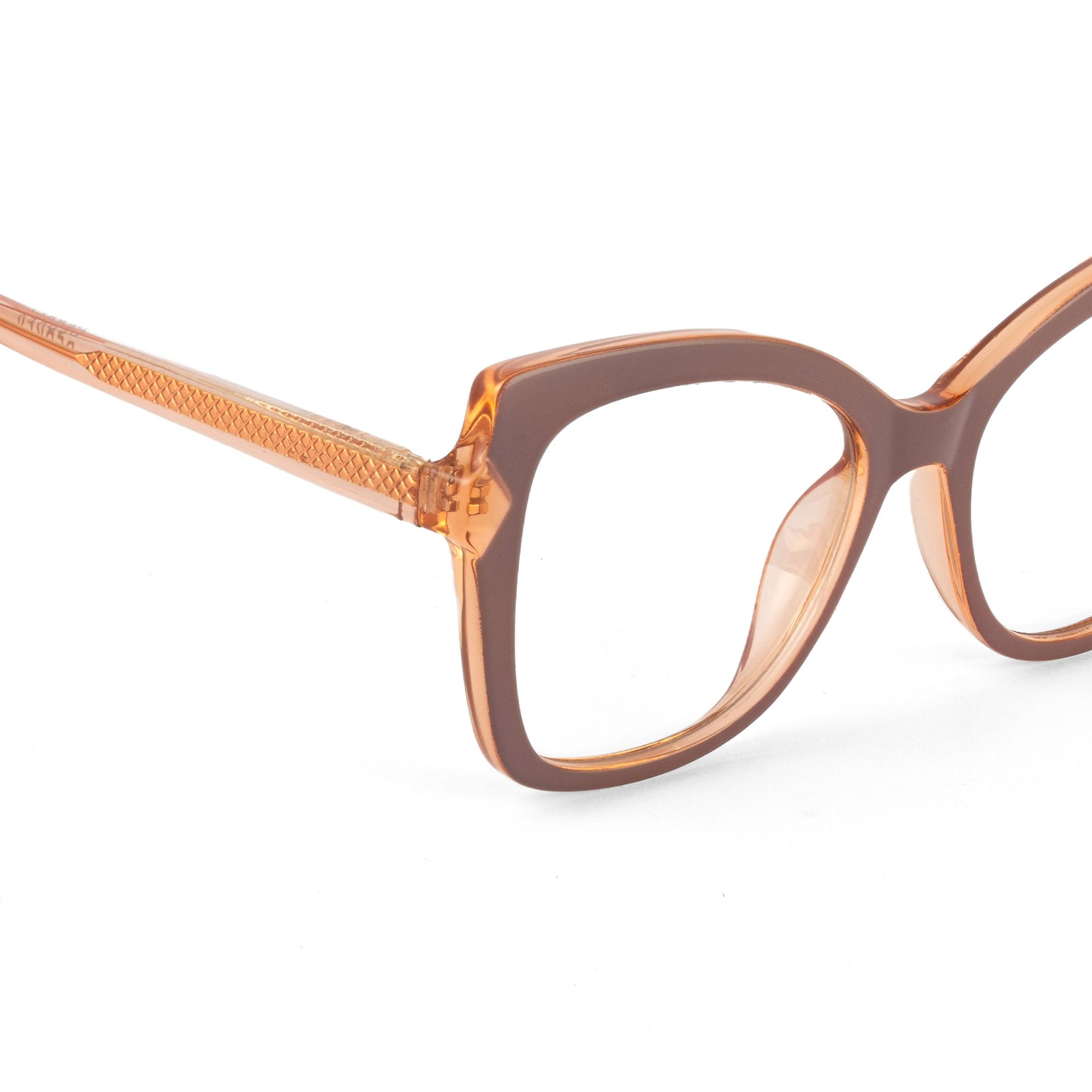 PERKEY Full Rim Cat Eye-Oversized Computer Glasses For Eye Protection Spectacles Frames Women - OPTL005-C1