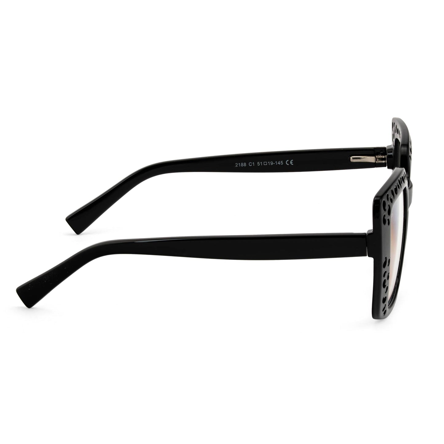 PERKEY Square Full Rim Computer Glasses for Women - OPTL0020-C1