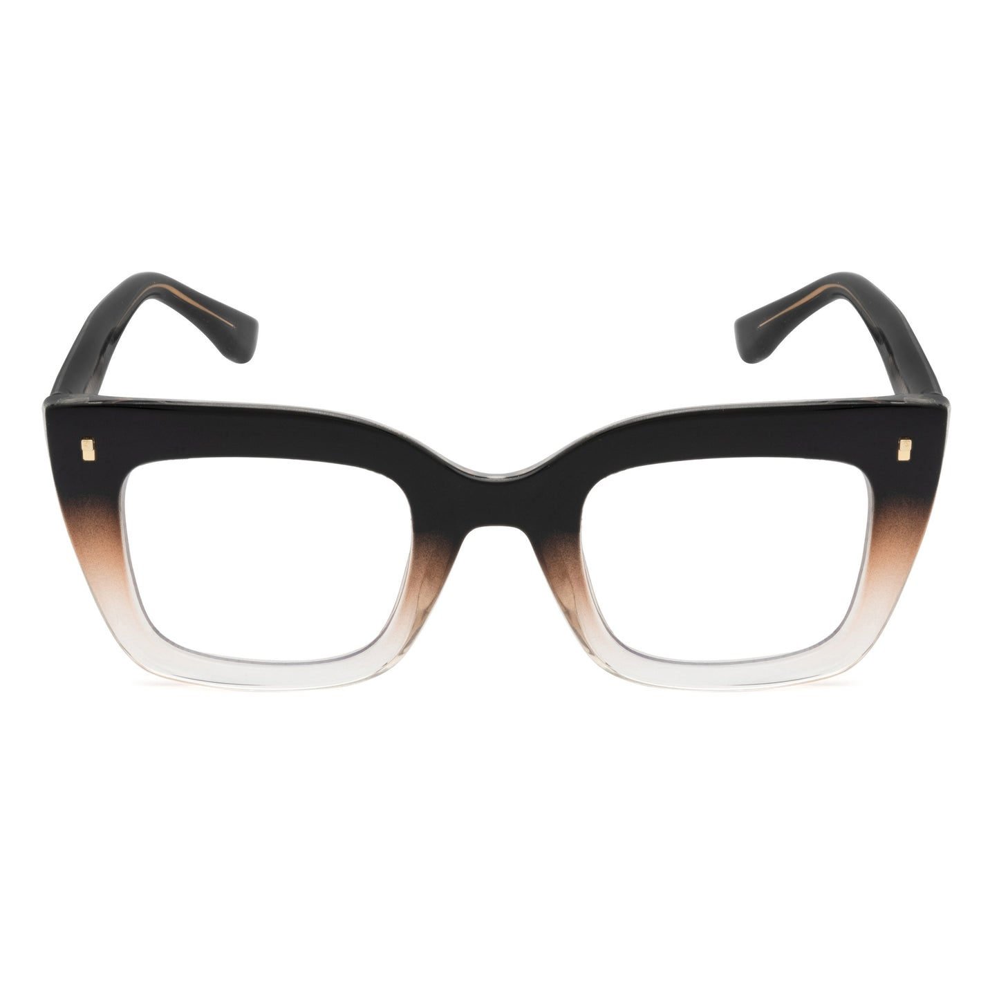 PERKEY Full Rim Retro Square Blue Light Cut & Antiglare Computer Eyeglasses For Women | Bold Style | - OPTL0016-C2