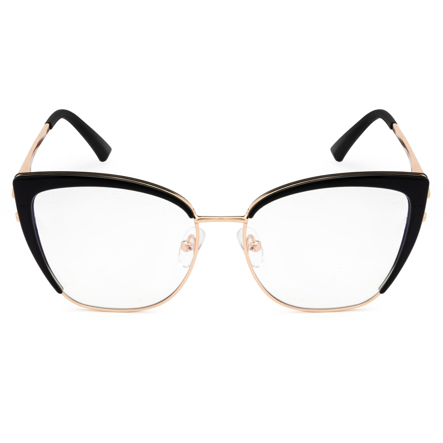 PERKEY Full Rim Cat Eye Blue Light Cut & Antiglare Computer Eyeglasses For Women | Stylish | - OPTL0018-C1