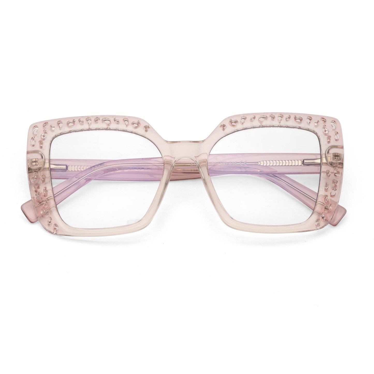 PERKEY Square Full Rim Anti Glare Specs for Women - OPTL0020-C4