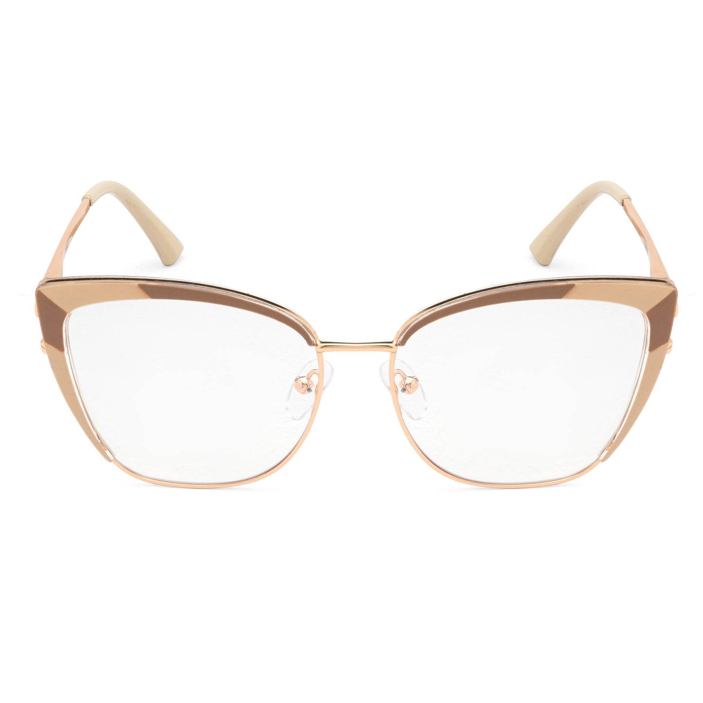PERKEY Full Rim Cat Eye Blue Light Cut & Antiglare Computer Eyeglasses For Women | Stylish | - OPTL0018-C3