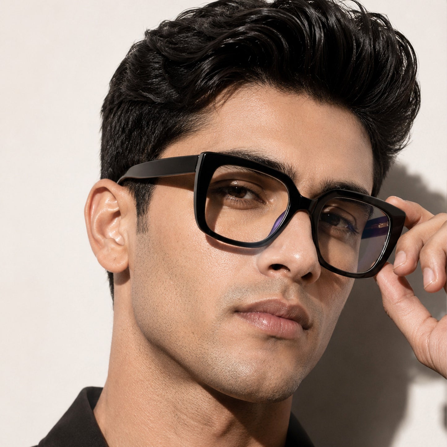 PERKEY Full Rim Square-Oversized Computer Glasses For Men Women - OPTL002-C1
