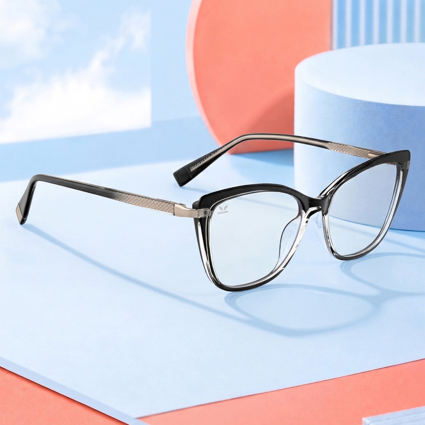 Perkey Square Cat Eye Protection Computer Glasses For Women – OPTL0027-C1