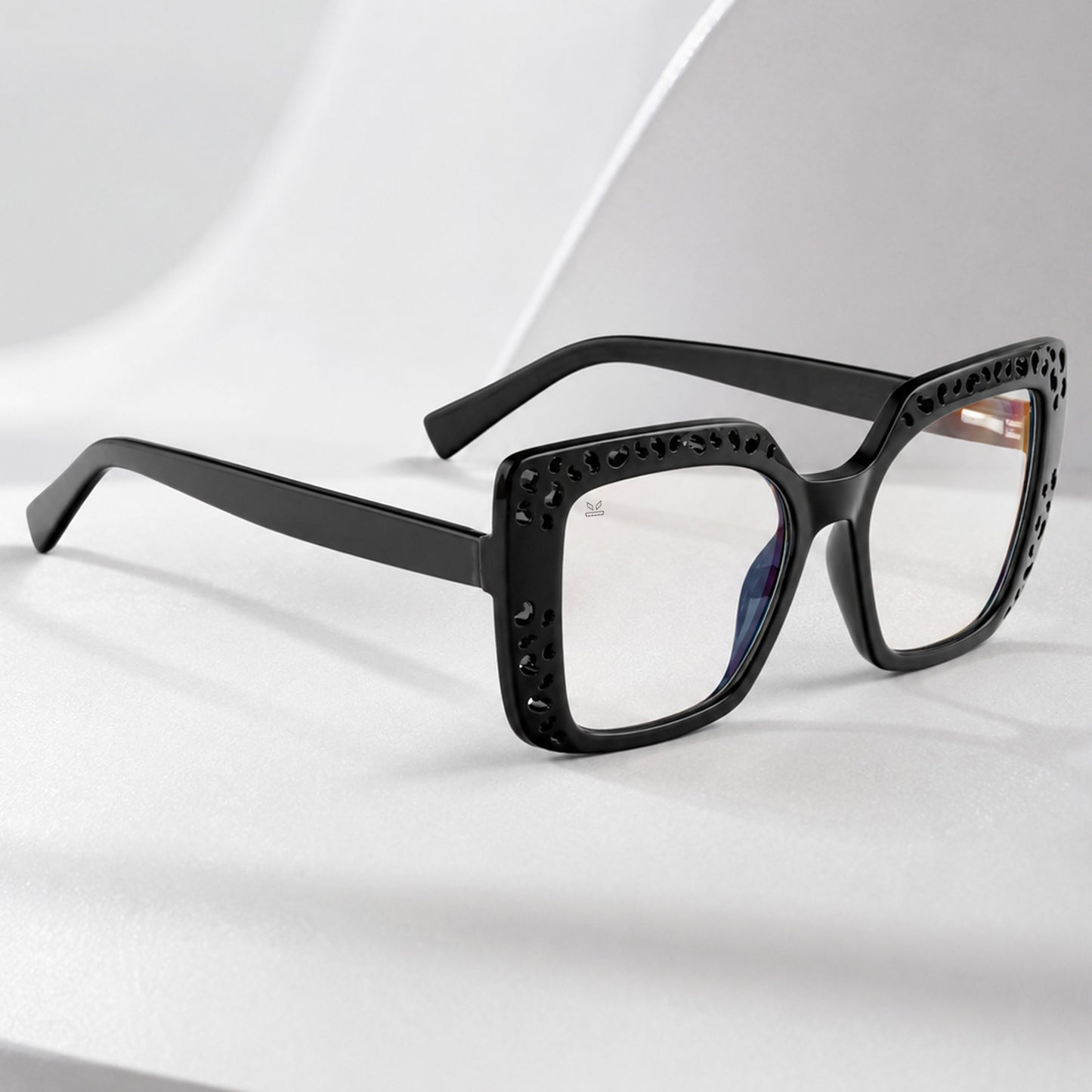 PERKEY Square Full Rim Computer Glasses for Women - OPTL0020-C1