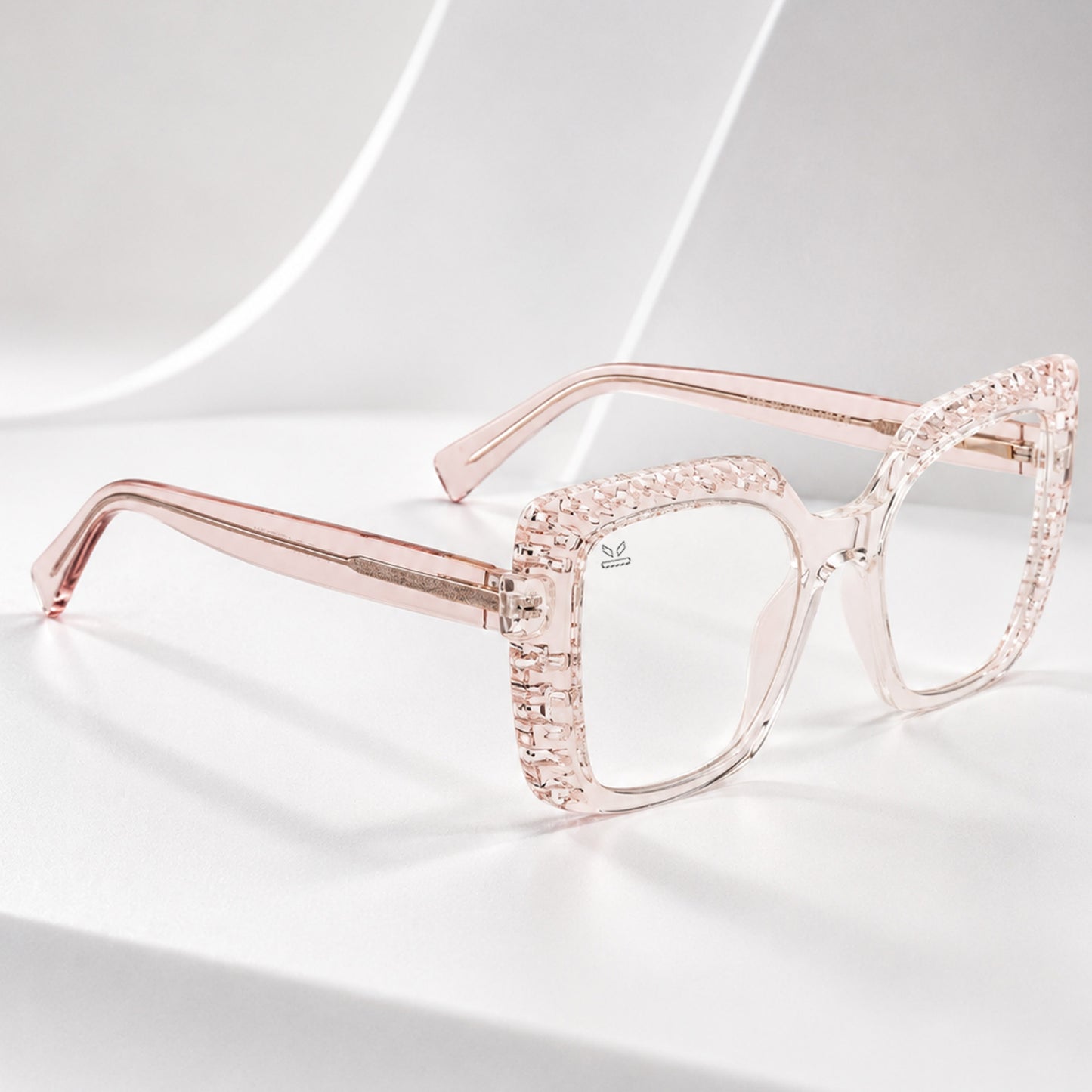 PERKEY Square Full Rim Anti Glare Specs for Women - OPTL0020-C4