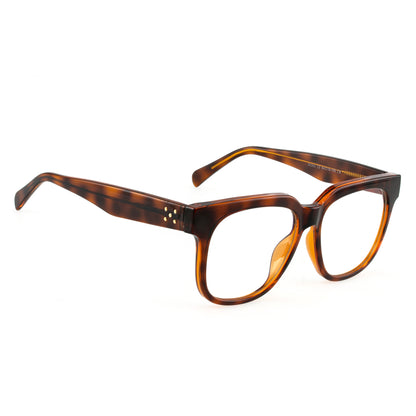 PERKEY Full Rim Square-Oversized Transparent Computer Blue Cut Spectacles Frames Men Women - OPTL003-C2