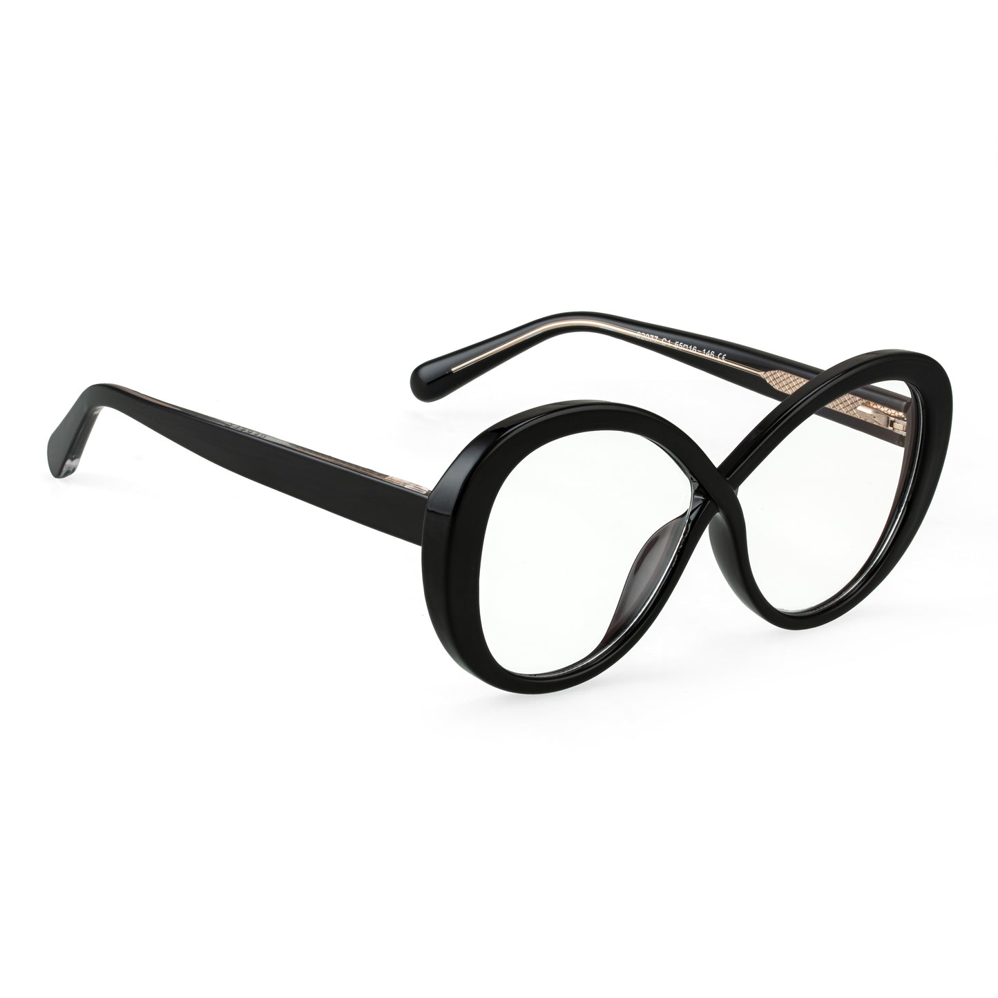 PERKEY Full Rim Oval-Oversized Computer Glasses For Eye Protection Spectacles Frames Men Women - OPTL0013-C1