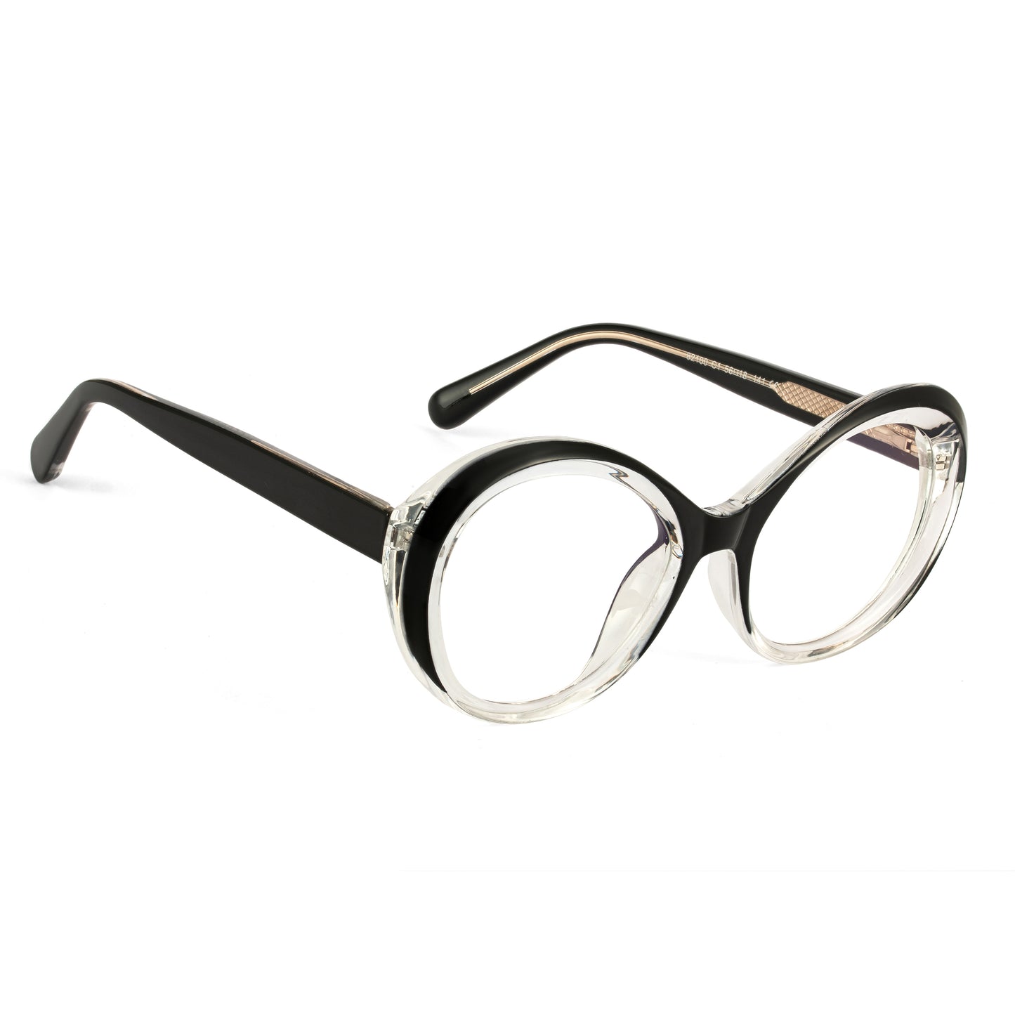 PERKEY Full Rim Oval-Oversized Computer Glasses For Eye Protection Spectacles Frames Women - OPTL009-C1