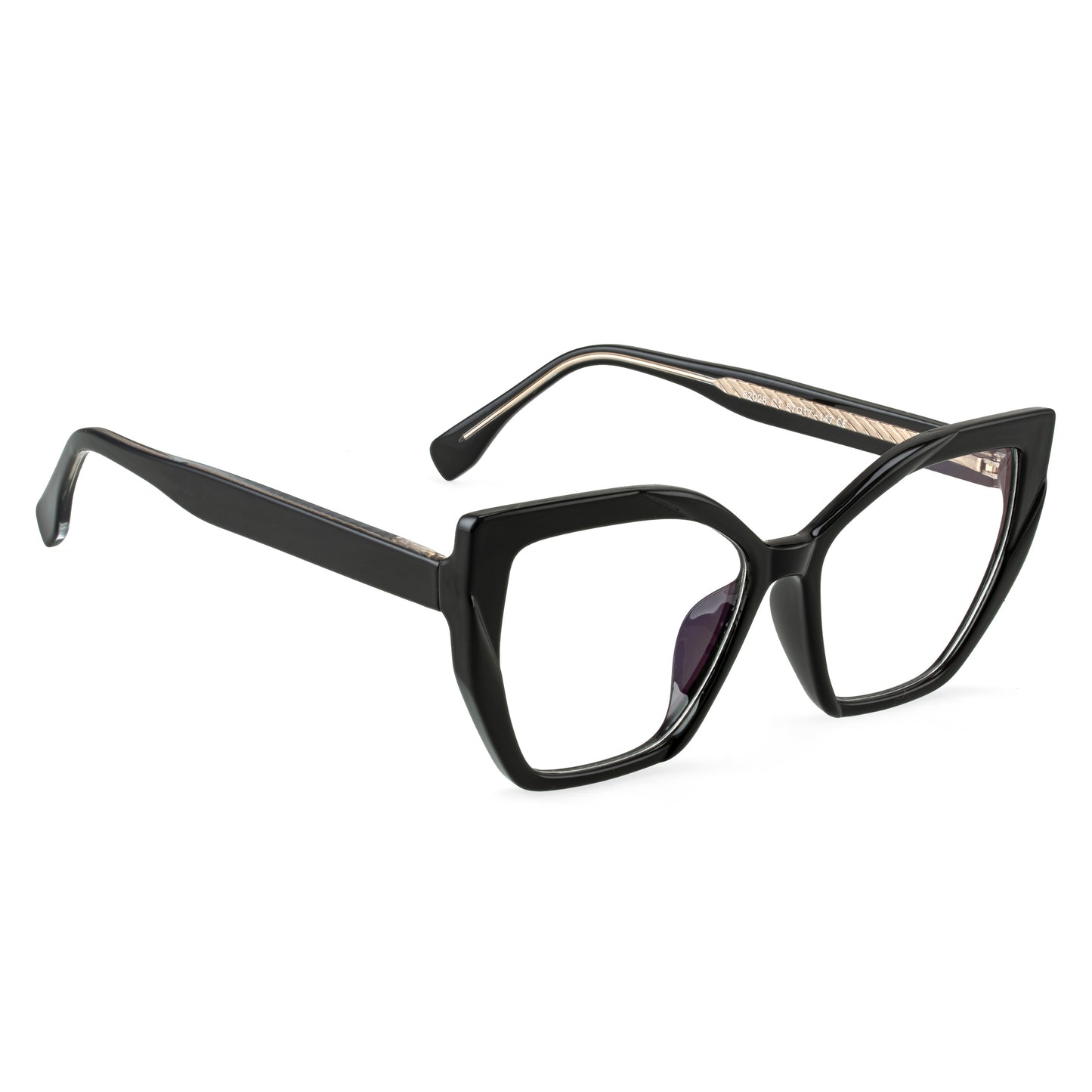 PERKEY Full Rim Square-Cat Eye Computer Glasses For Eye Protection Spectacles Frames Women - OPTL0011-C1