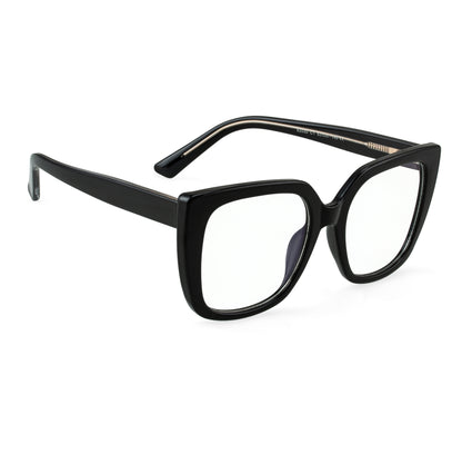 PERKEY Full Rim Square-Oversized Computer Glasses For Eye Protection Spectacles Frames Men Women - OPTL002-C1