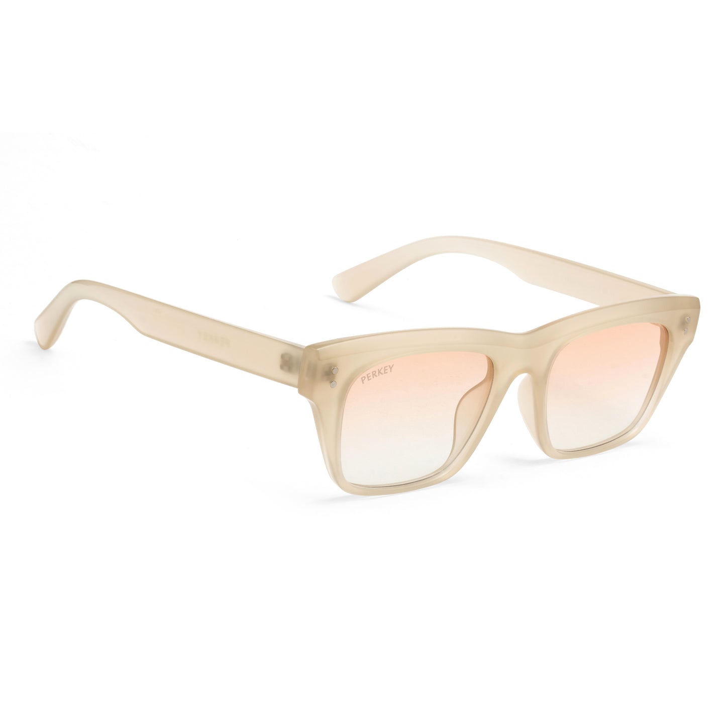 PERKEY Square-Oversized Transparent UV Protected Polarized Chasma Shades Men Women - PRKY002-C4