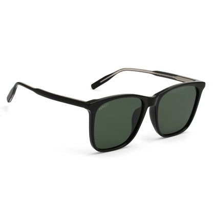 PERKEY Square-Oversized Brown UV Protected Polarized Chasma Shades Men Women - PRKY007-C2