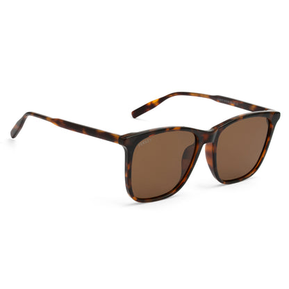 PERKEY Square-Oversized Brown UV Protected Polarized Unisex Sunglasses  - PRKY007-C2