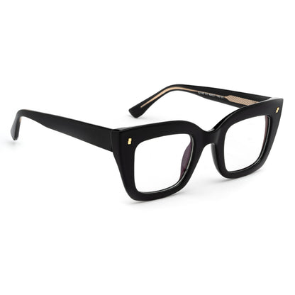 PERKEY Full Rim Retro Square Blue Light Cut & Antiglare Computer Eyeglasses For Women | Bold Style | - OPTL0016-C1