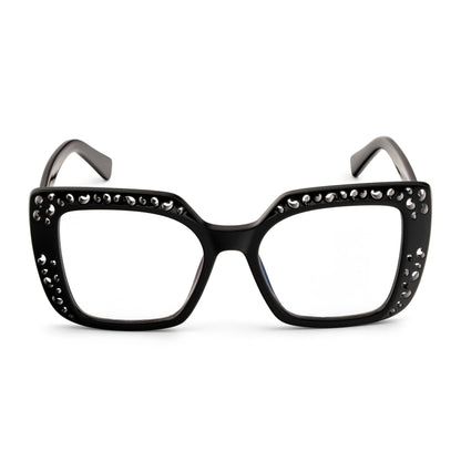 PERKEY Square Full Rim Computer Glasses for Women - OPTL0020-C1