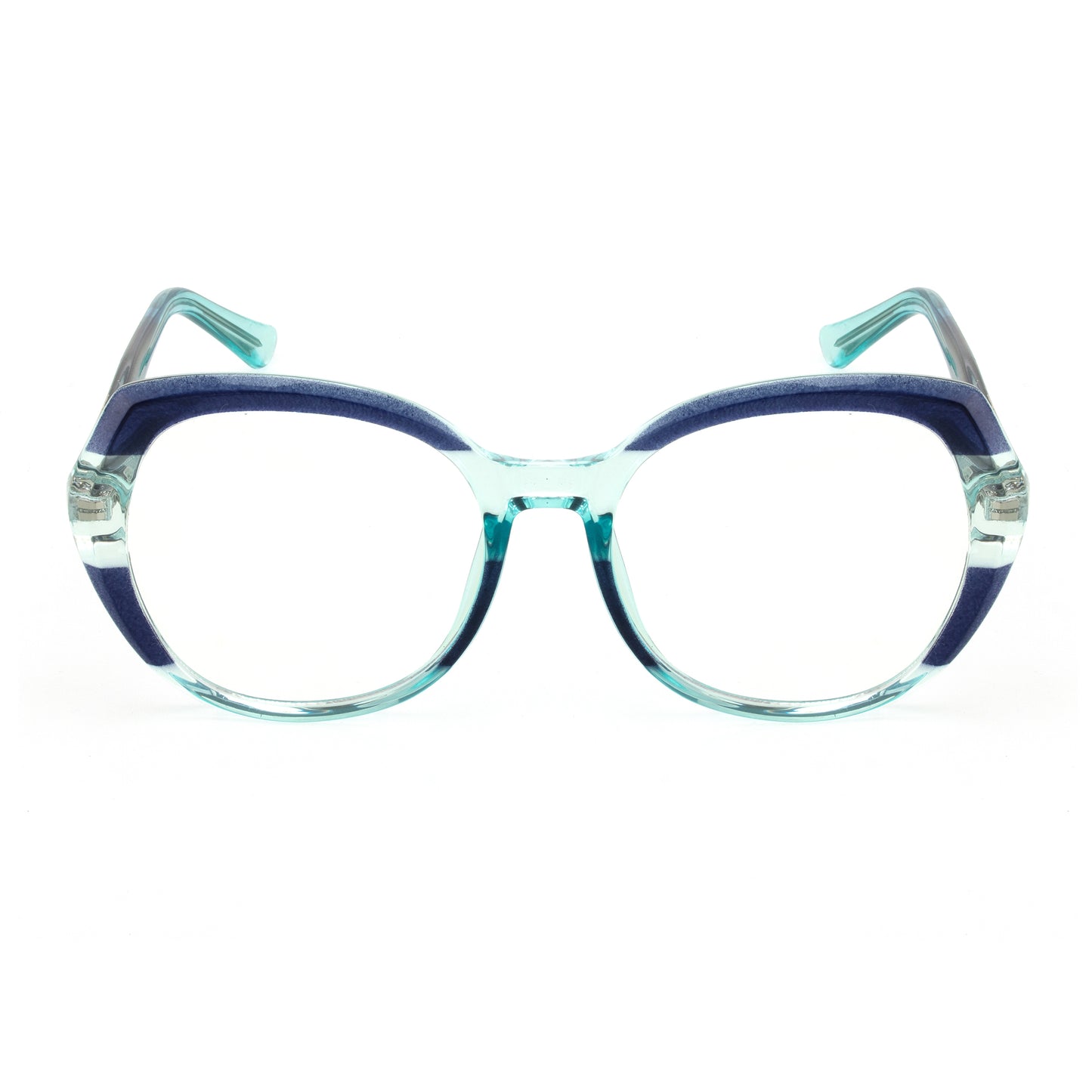 PERKEY Full Rim Oval Blue Light Blocking glasses Spectacles Frames Women - OPTL004-C3