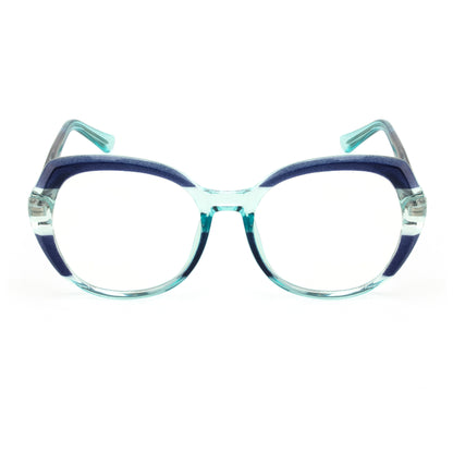 PERKEY Full Rim Oval Blue Light Blocking glasses Spectacles Frames Women - OPTL004-C3