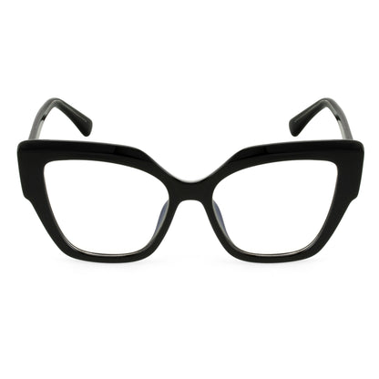 PERKEY Full Rim Cat Eye-Oversized Computer Glasses For Eye Protection Spectacles Frames Women - OPTL001-C1