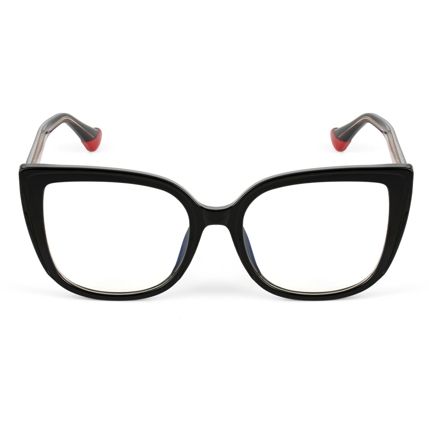 PERKEY Full Rim Square-Oversized Computer Glasses For Eye Protection Spectacles Frames Women - OPTL008-C1