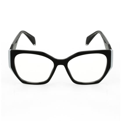 PERKEY Full Rim Cat Eye-Oversized Computer Glasses For Eye Protection Spectacles Frames Men Women - OPTL0012-C1