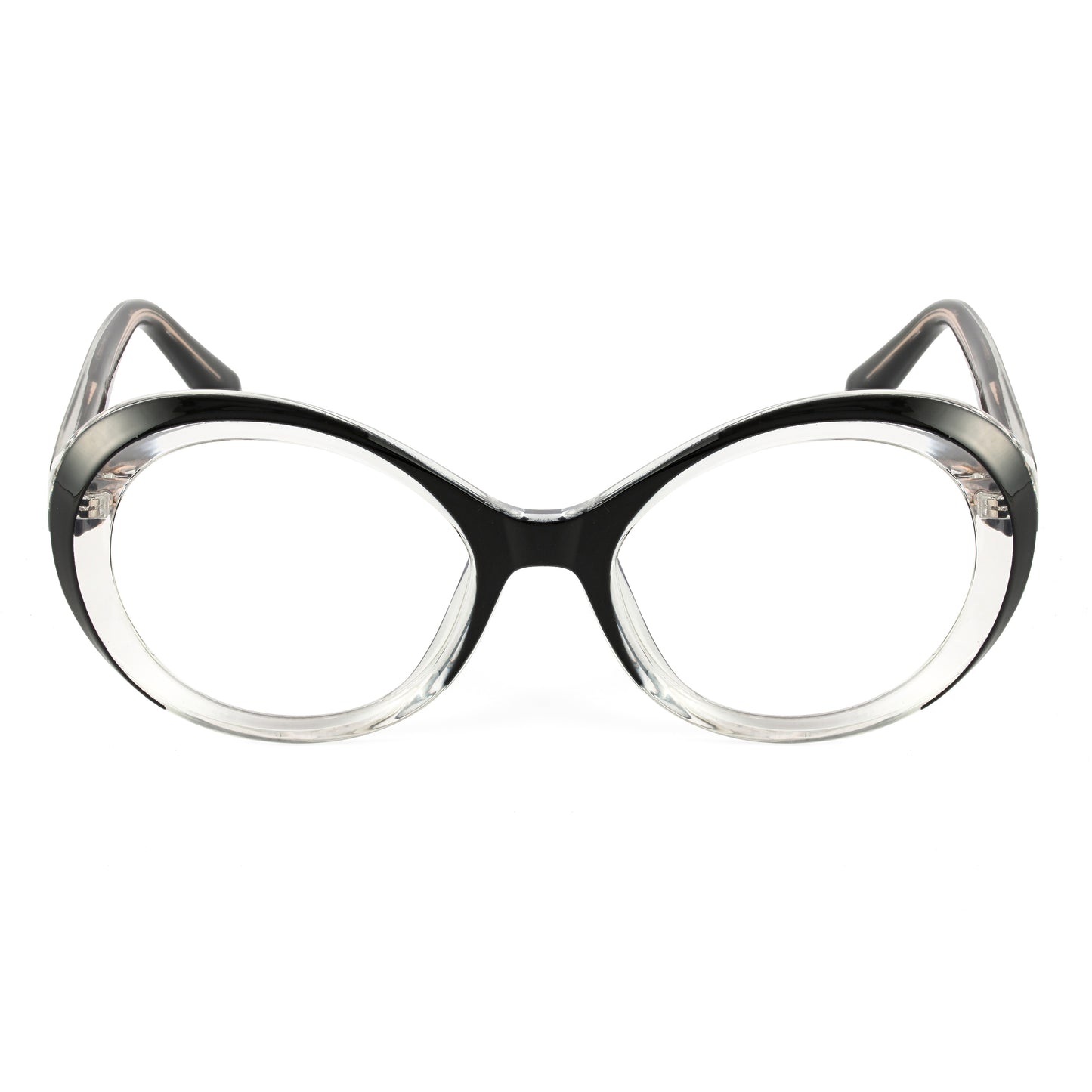 PERKEY Full Rim Oval-Oversized Computer Glasses For Eye Protection Spectacles Frames Women - OPTL009-C1