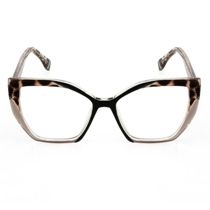 PERKEY Full Rim Square-Cat Eye Transparent Computer Blue Cut Spectacles Frames Women - OPTL0011-C2