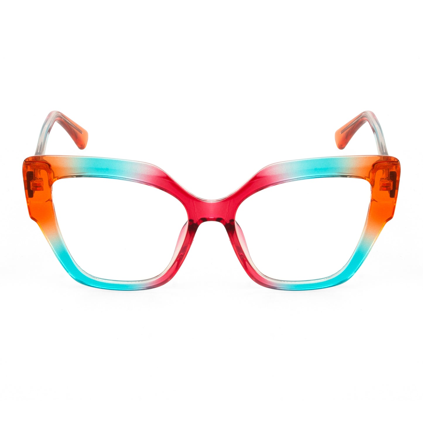 PERKEY Full Rim Cat Eye-Oversized Blue Light Blocking glasses Spectacles Frames Women - OPTL001-C3