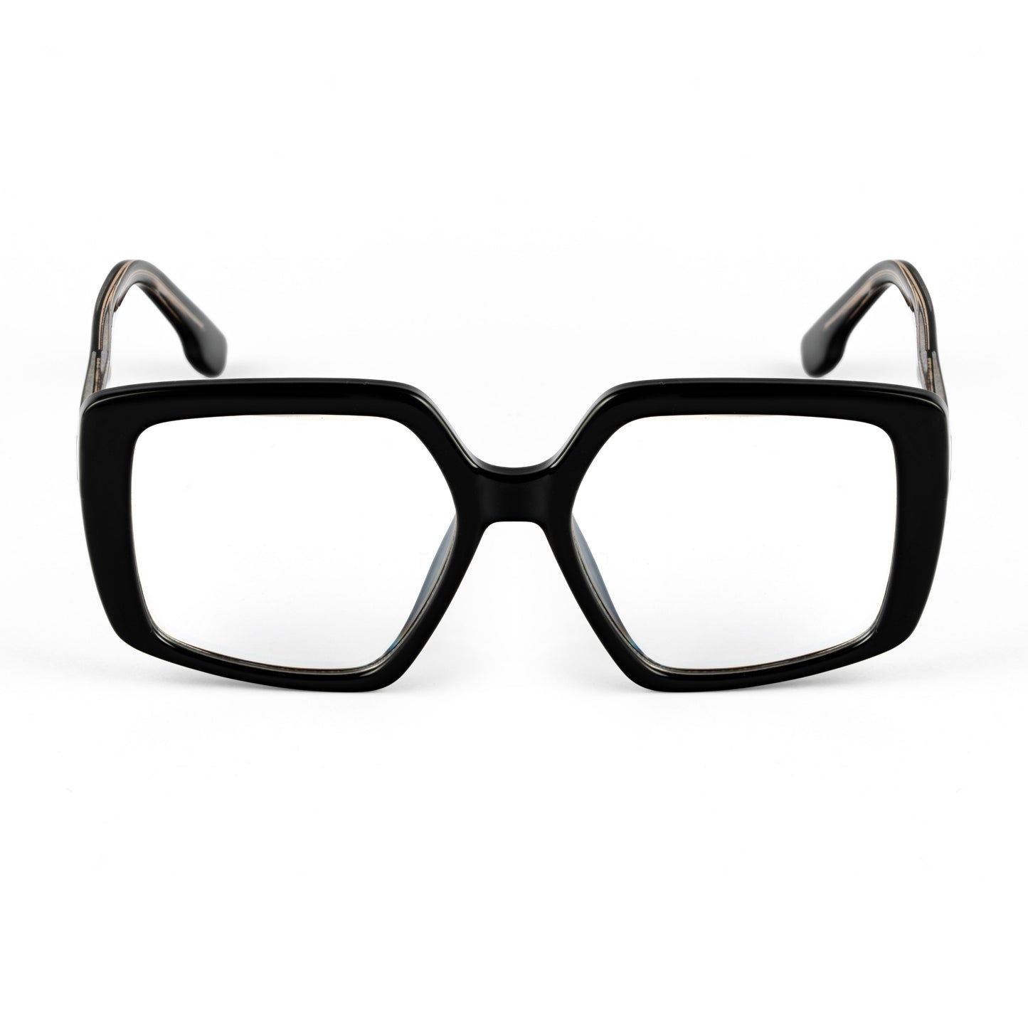 PERKEY Full Rim Square-Oversized Computer Glasses For Eye Protection Spectacles Frames Men Women - OPTL007-C1