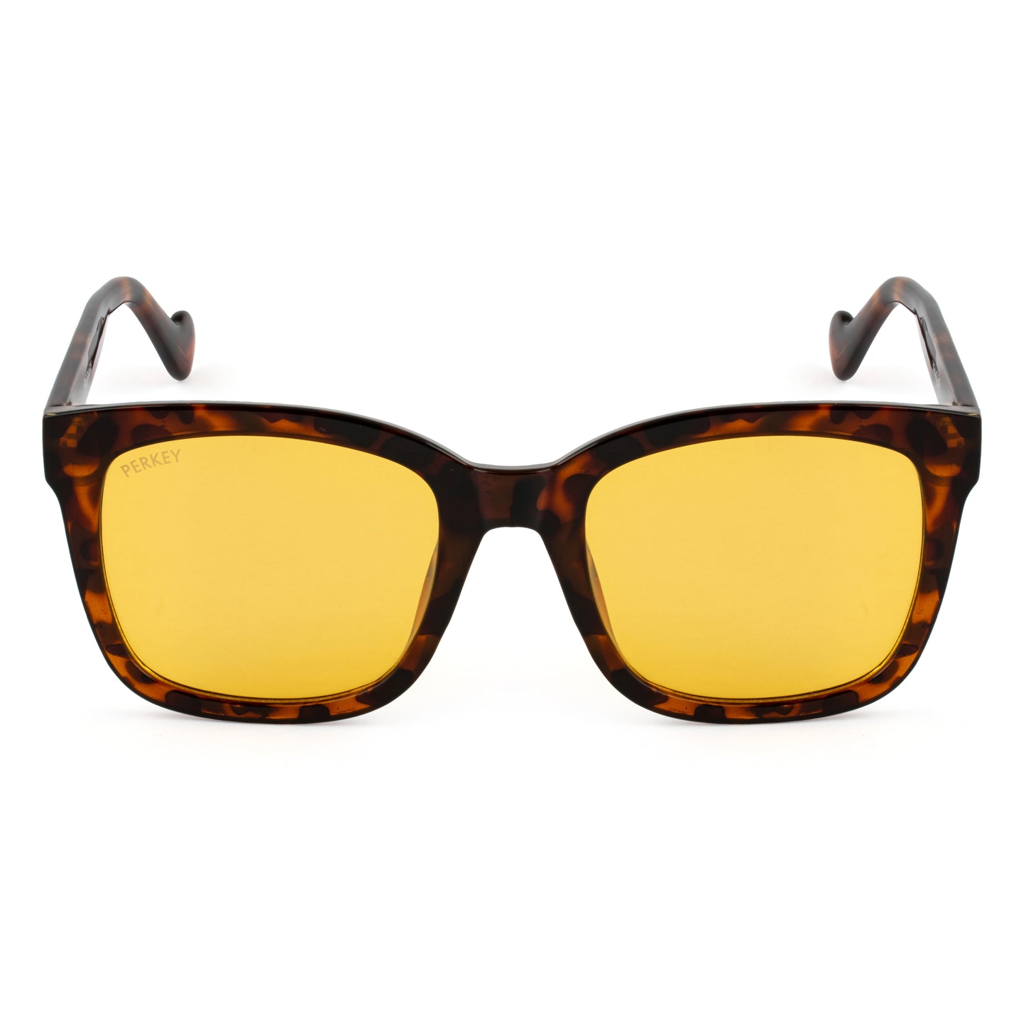 PERKEY Square-Oversized Yellow UV Protected Polarized Stylish Goggles Men Women - PRKY003-C3