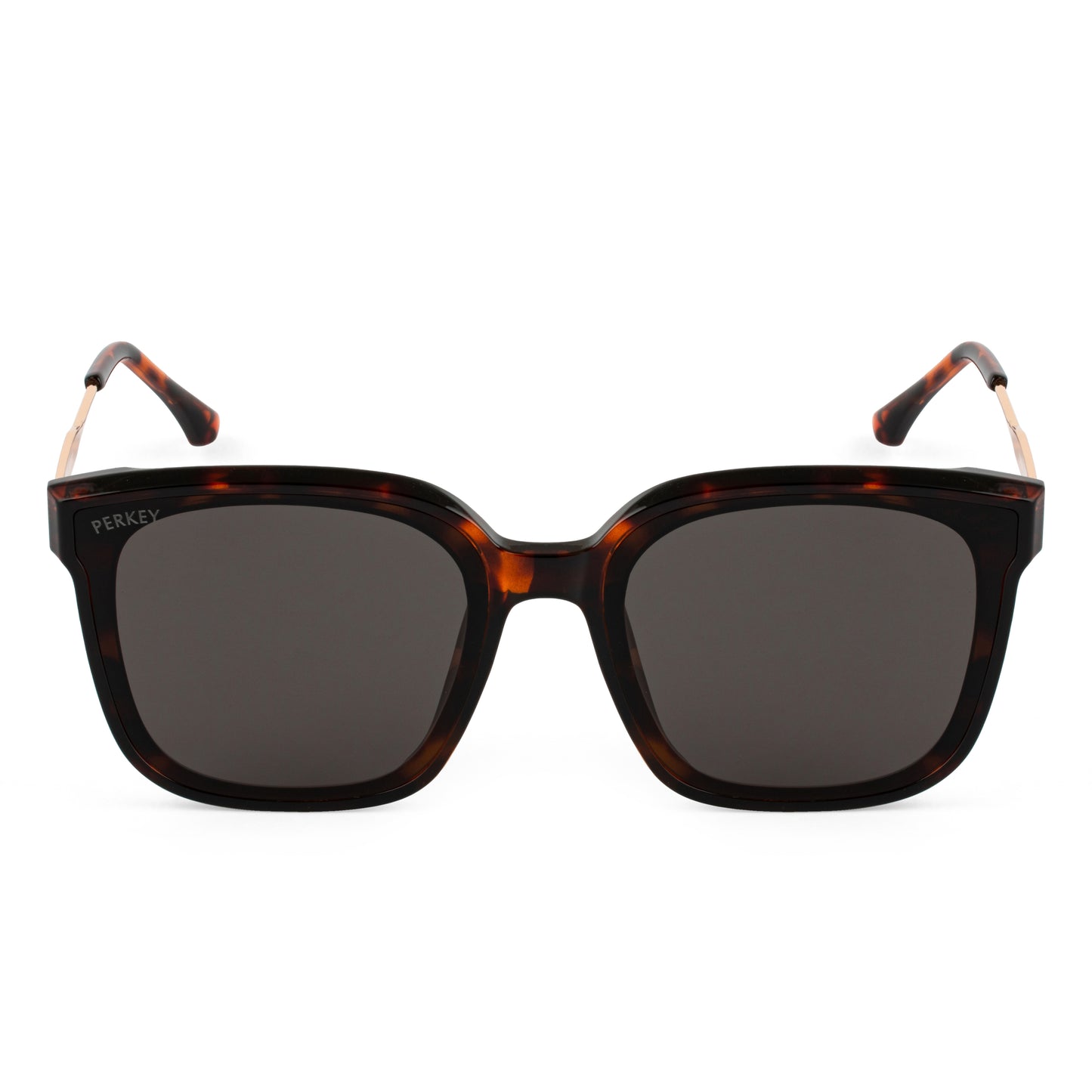 PERKEY Square-Oversized Black UV Protected Chasma Shades Men Women - PRKY0013-C3