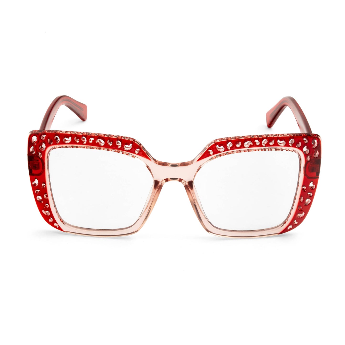 PERKEY Square Full Rim Computer Glasses for Women - OPTL0020-C3