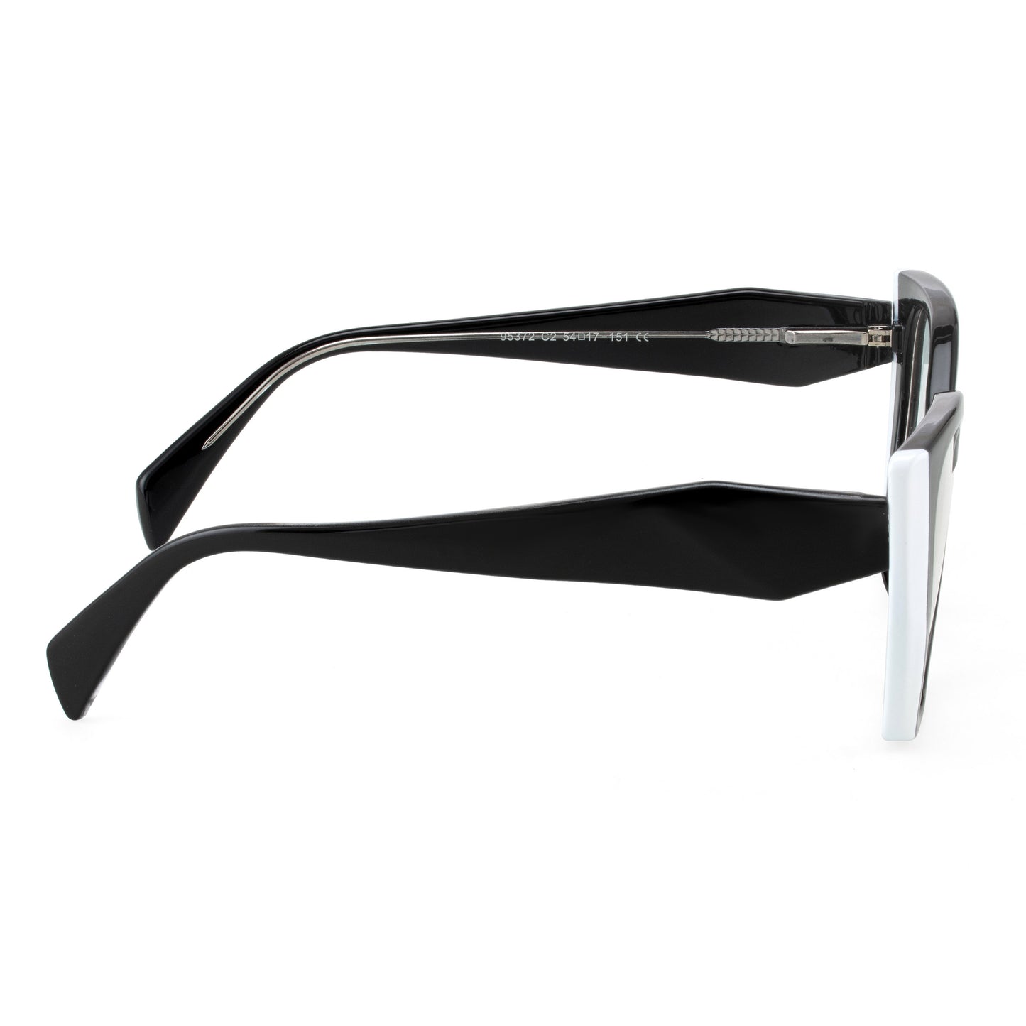 PERKEY Full Rim Cat Eye-Oversized Computer Glasses For Eye Protection Spectacles Frames Men Women - OPTL0012-C1