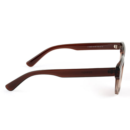 PERKEY Square-Oversized Brown UV Protected Polarized Sunglasses Men Women - PRKY002-C2