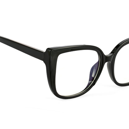 PERKEY Full Rim Square-Oversized Computer Glasses For Eye Protection Spectacles Frames Women - OPTL008-C1