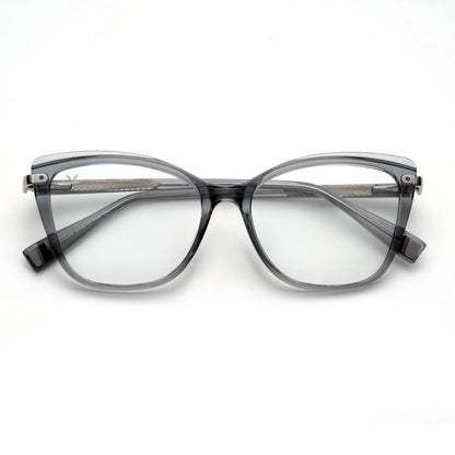 Perkey Square Cat Eye Anti Glare Spectacles Frames For Women – OPTL0027-C2