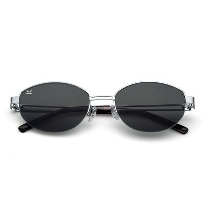 Perkey Oval UV Protection Sunglasses For Men & Women Stylish – PRKY0022-C1